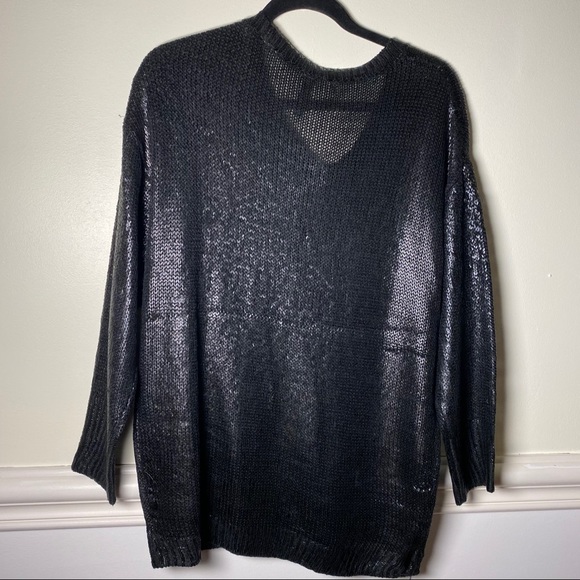 Oversized Metallic Knit Sweater - Picture 3 of 3